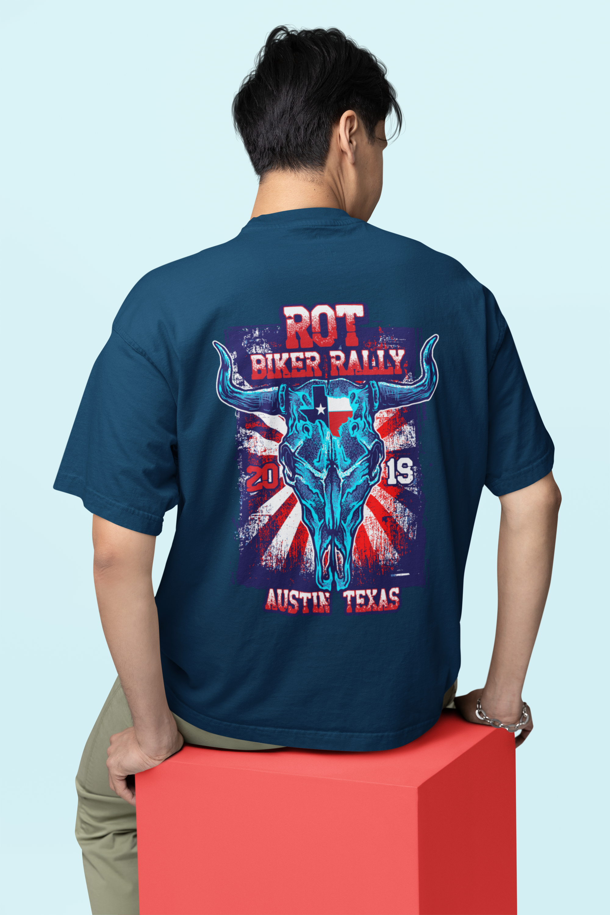 Lone Star Biker Spirit Oversized T-Shirt