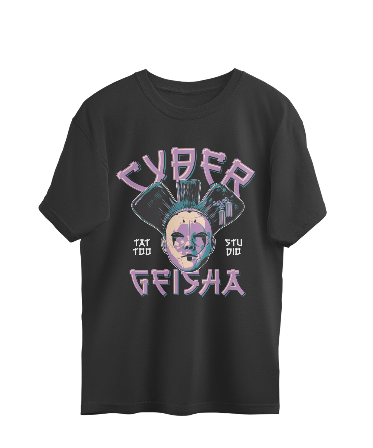 Cyber Geisha Vibes Women's Oversized T-Shirt