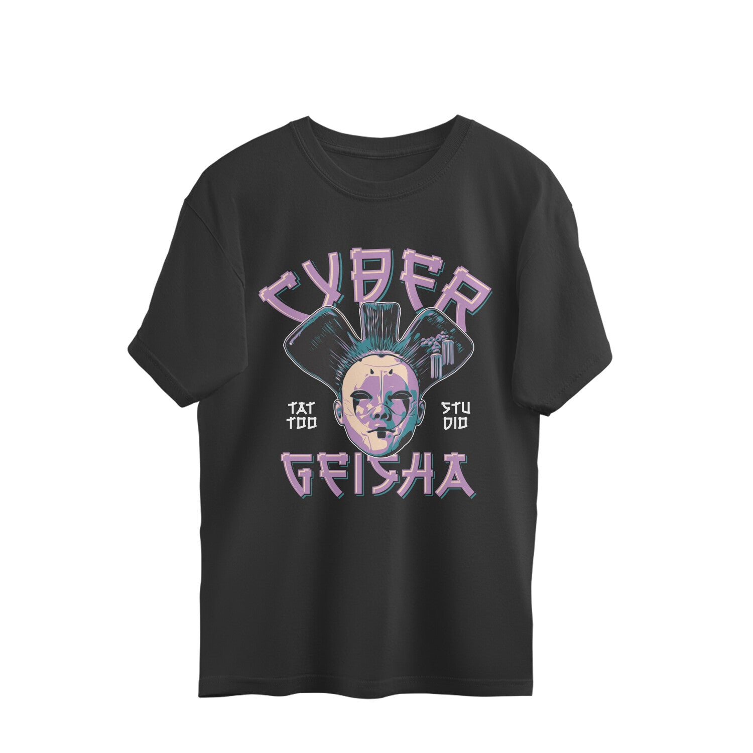 Cyber Geisha Vibes Women's Oversized T-Shirt