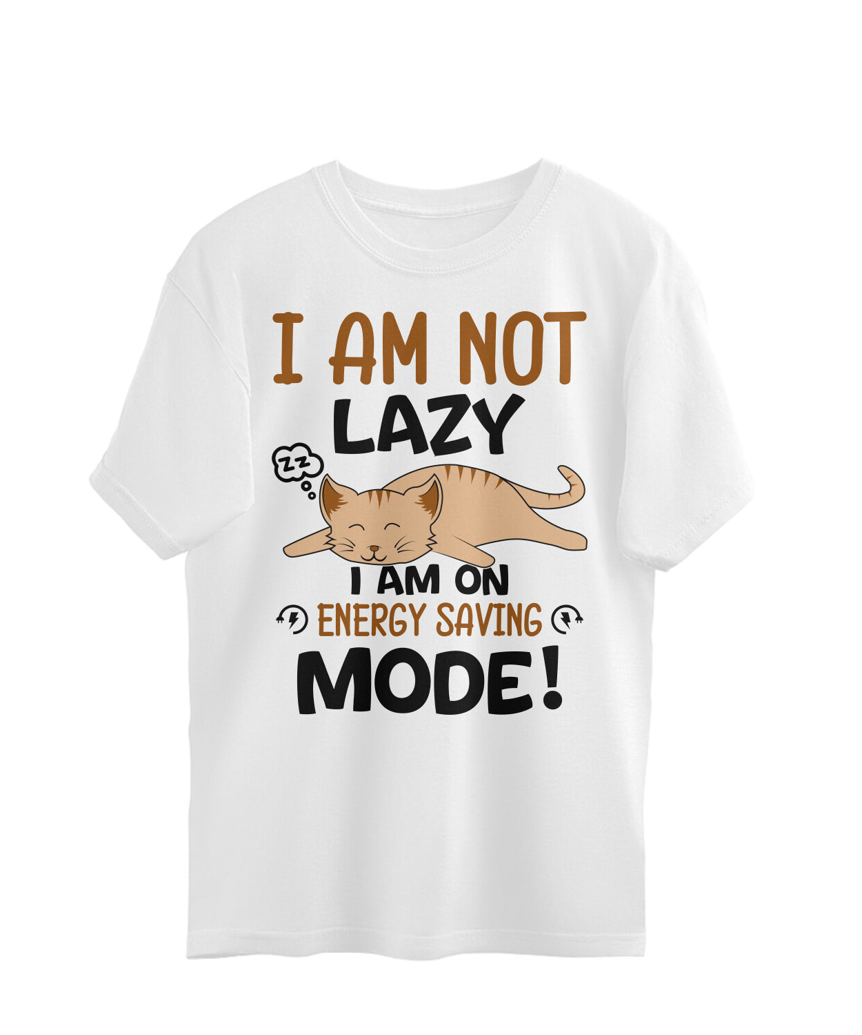 Women's Lazy Cat Energy Mode T-Shirt