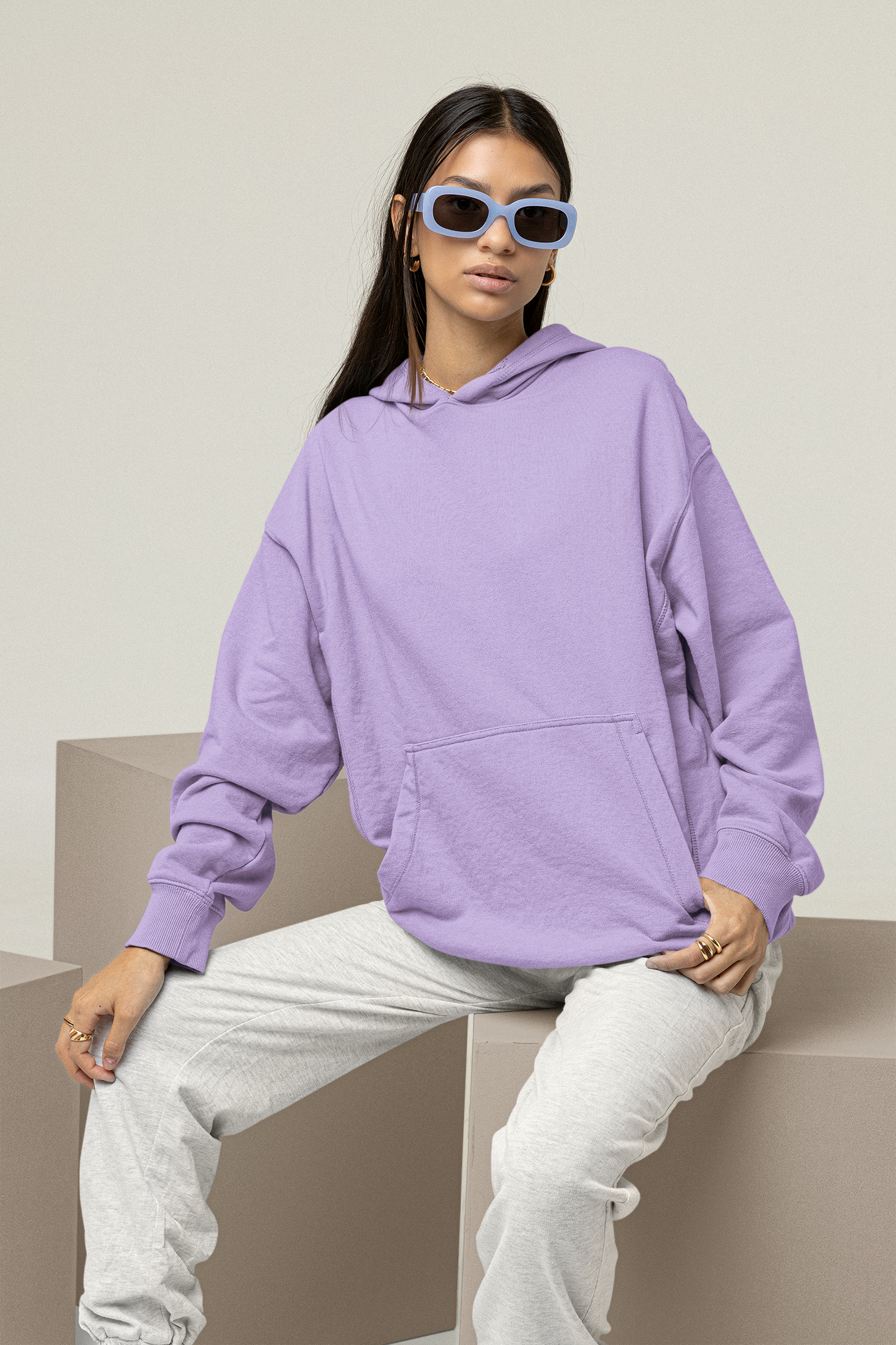 Tribal Frog Iris Lavender Women's Hoodie