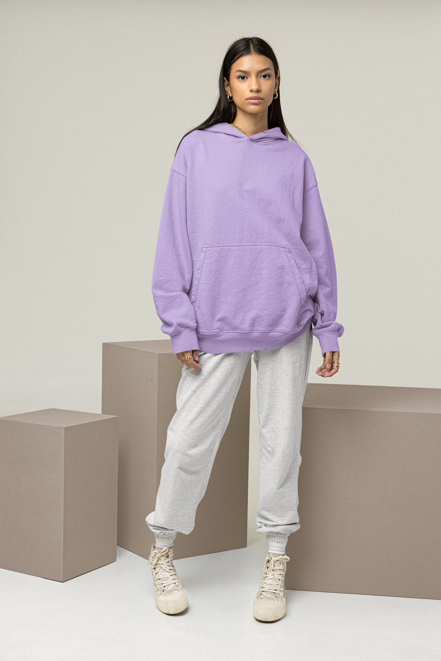 Tribal Frog Iris Lavender Women's Hoodie