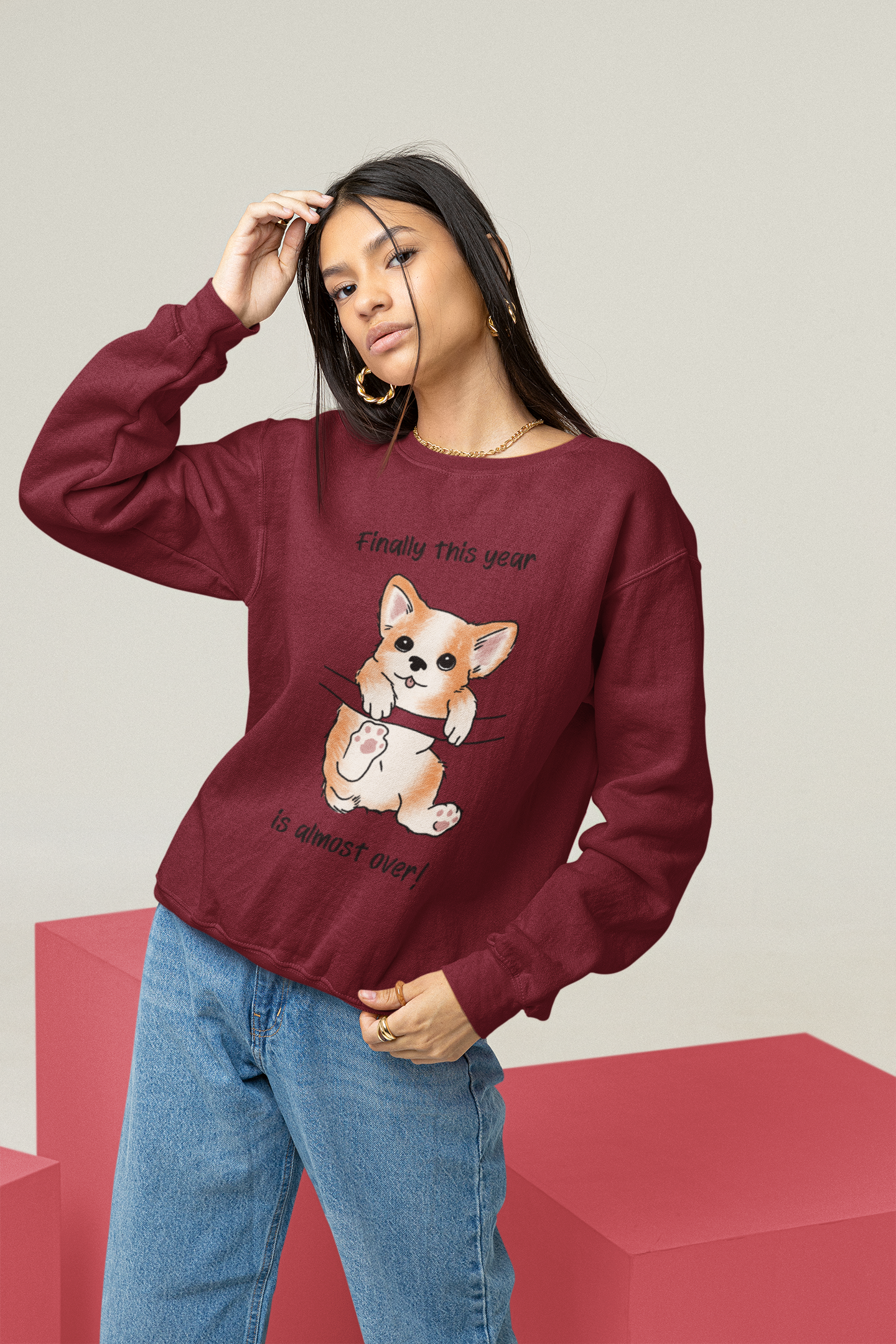 Tribal Frog Graphic Printed Sweatshirt